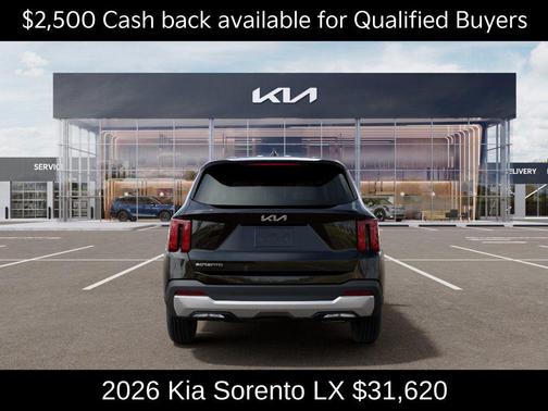 Ebony Black 2026 Kia Sorento LX