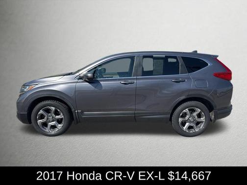 Modern Steel Metallic 2017 Honda CR-V EX-L