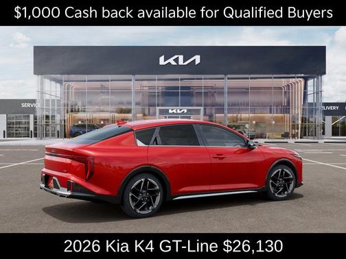 Currant Red 2026 Kia K4 GT-LINE