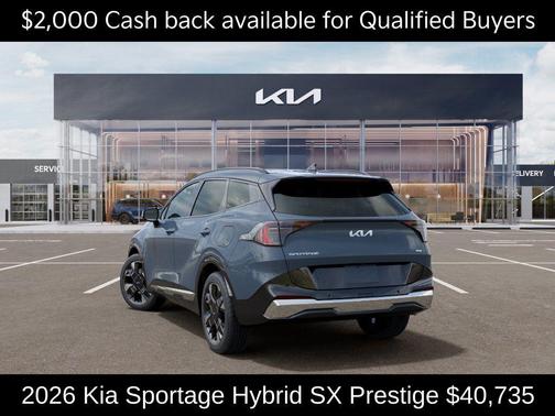 Heritage Blue 2026 Kia Sportage Hybrid SX-Prestige