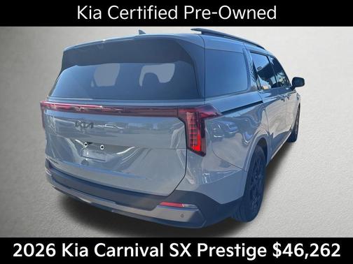 Ceramic Silver 2026 Kia Carnival SX Prestige