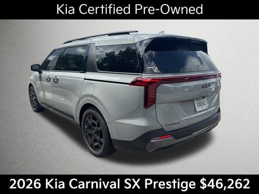 Ceramic Silver 2026 Kia Carnival SX Prestige