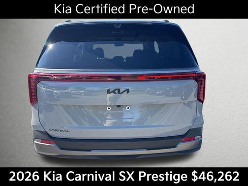 Ceramic Silver 2026 Kia Carnival SX Prestige