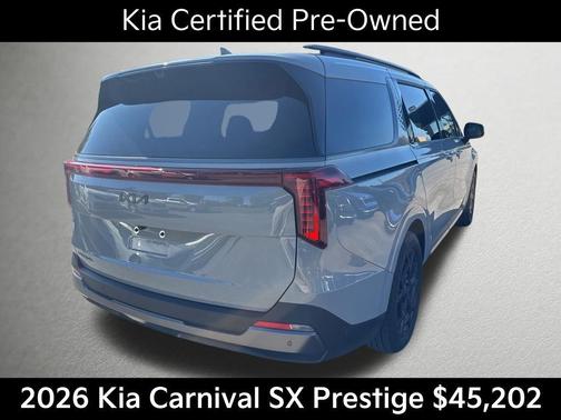 Ceramic Silver 2026 Kia Carnival SX Prestige