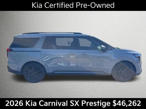 Ceramic Silver 2026 Kia Carnival SX Prestige