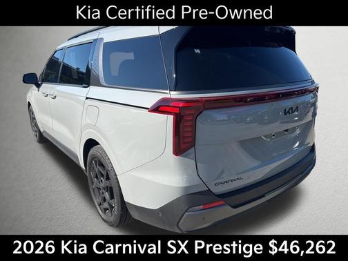 Ceramic Silver 2026 Kia Carnival SX Prestige