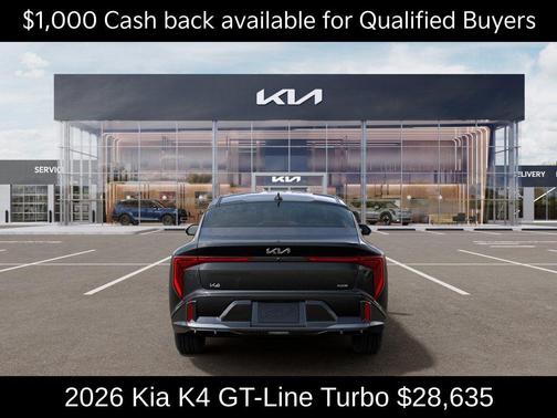Gray 2026 Kia K4 GT-LINE