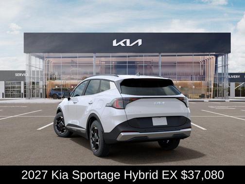 Snow White Pearl 2027 Kia Sportage Hybrid EX