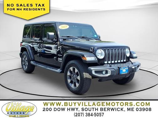Black Clearcoat 2018 Jeep Wrangler Unlimited Sahara