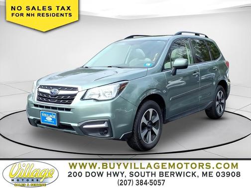 Jasmine Green Metallic 2018 Subaru Forester 2.5i Premium Black Edition