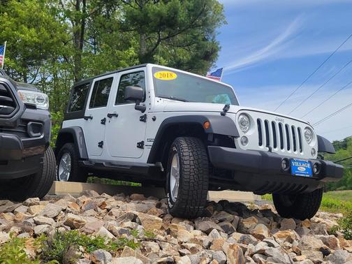 Bright White Clearcoat 2018 Jeep Wrangler JK Unlimited Sport