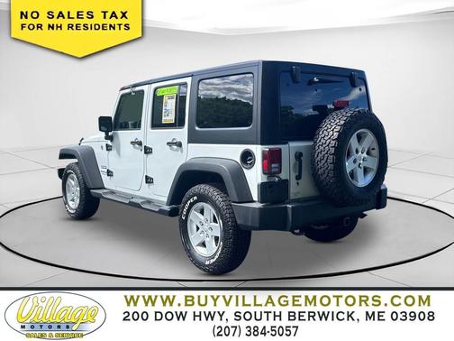 Bright White Clearcoat 2018 Jeep Wrangler JK Unlimited Sport