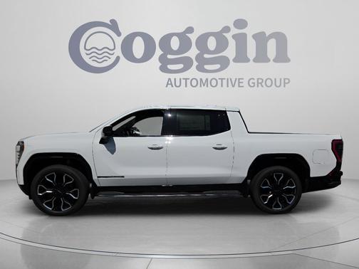 Summit White 2025 GMC Sierra EV Max Range Denali
