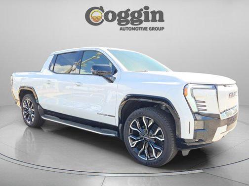 Summit White 2025 GMC Sierra EV Max Range Denali