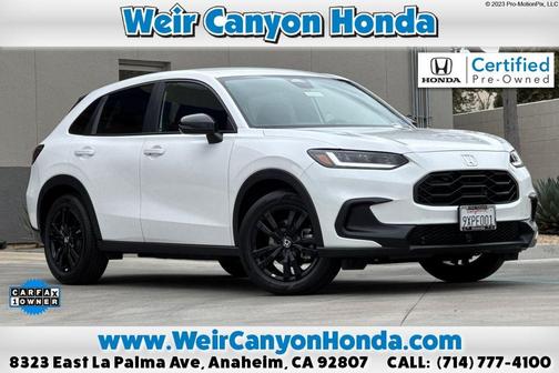 Platinum White Pearl 2026 Honda HR-V Sport