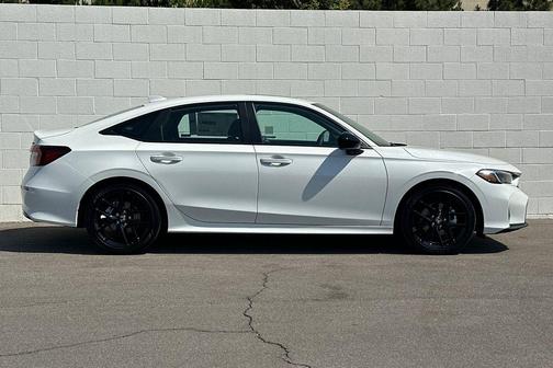 Platinum White Pearl 2026 Honda Civic Hybrid Sport