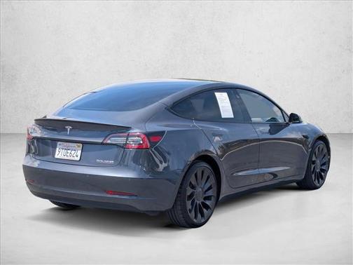 Silver/Gray 2022 Tesla Model 3 Performance