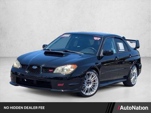 Obsidian Black Pearl 2007 Subaru Impreza WRX Sti