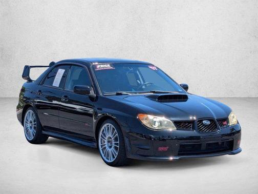Obsidian Black Pearl 2007 Subaru Impreza WRX Sti