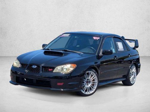 Obsidian Black Pearl 2007 Subaru Impreza WRX Sti