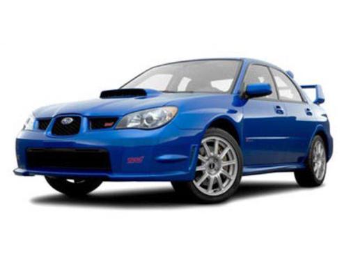 Obsidian Black Pearl 2007 Subaru Impreza WRX Sti