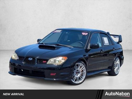 Obsidian Black Pearl 2007 Subaru Impreza WRX Sti