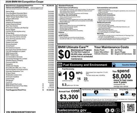 2026 BMW M4 Competition