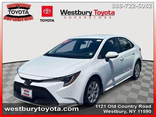 White 2022 Toyota Corolla LE