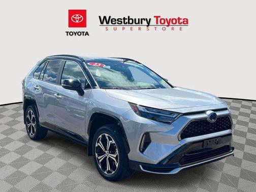 Silver Sky Metallic/Midnight Black Metallic 2023 Toyota RAV4 Prime XSE