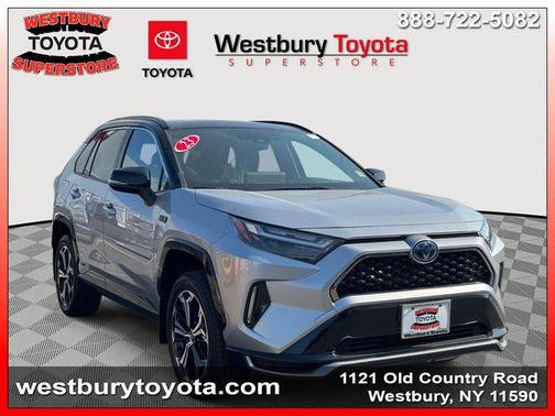 Silver Sky Metallic/Midnight Black Metallic 2023 Toyota RAV4 Prime XSE