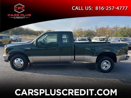 GREEN 1999 Ford F-350 Lariat SuperCab Super Duty DRW