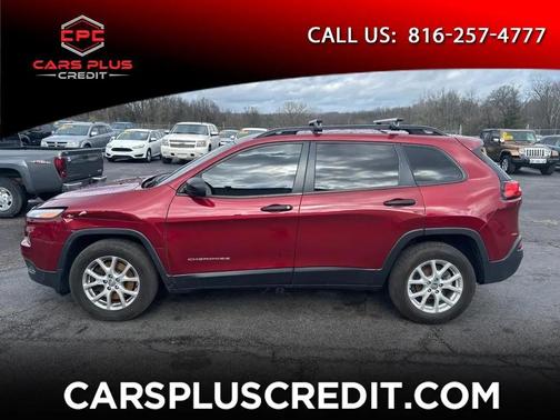 RED 2016 Jeep Cherokee Sport