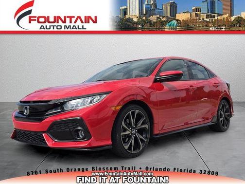 Red 2019 Honda Civic Sport