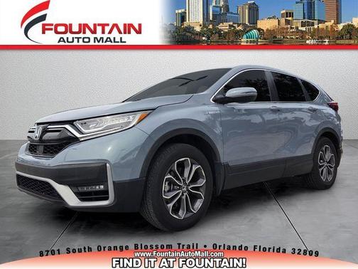 Gray 2022 Honda CR-V Hybrid EX-L