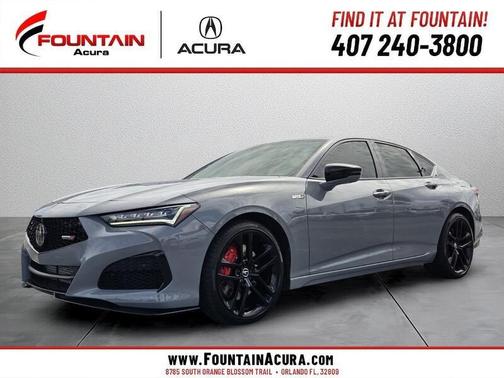 Gray 2025 Acura TLX Type S