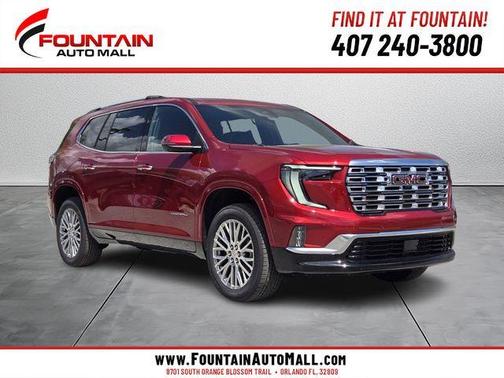 Volcanic Red 2026 GMC Acadia Denali