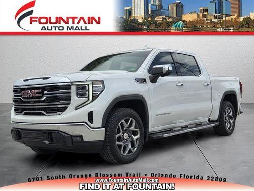 White Frost Tri-Coat 2022 GMC Sierra 1500 SLT