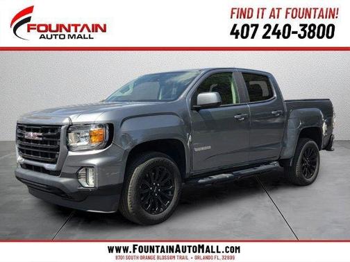 Gray 2022 GMC Canyon Elevation
