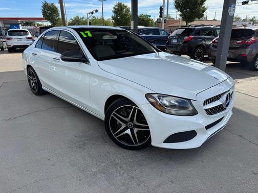WHITE 2017 Mercedes-Benz C-Class C300