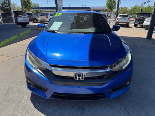 Aegean Blue Metallic 2017 Honda Civic Touring