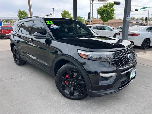 Agate Black Metallic 2021 Ford Explorer ST