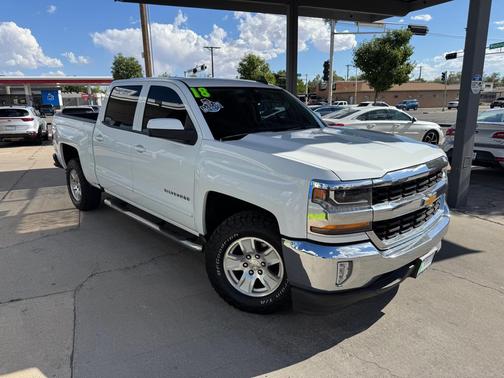 WHITE 2018 Chevrolet Silverado 1500 1LT