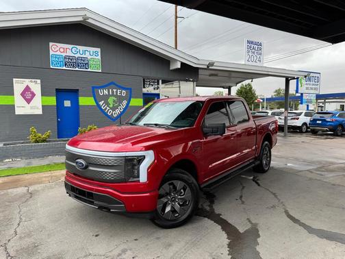Rapid Red Metallic Tinted Clearcoat 2023 Ford F-150 Lightning XLT