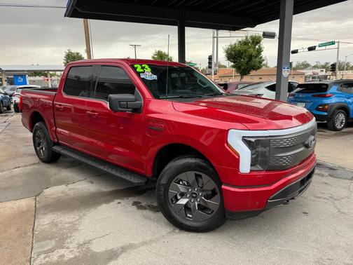 Rapid Red Metallic Tinted Clearcoat 2023 Ford F-150 Lightning XLT
