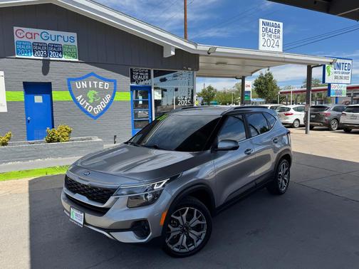Steel Gray 2021 Kia Seltos S Turbo