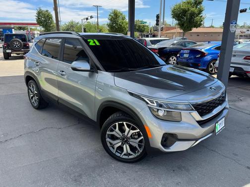 Steel Gray 2021 Kia Seltos S Turbo