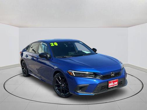 Blue 2024 Honda Civic Sport