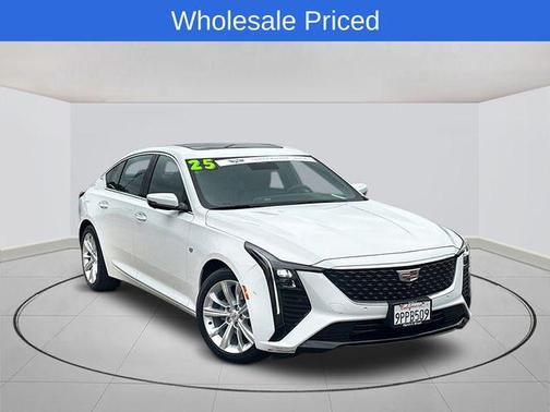 Summit White 2025 Cadillac CT5 Premium Luxury
