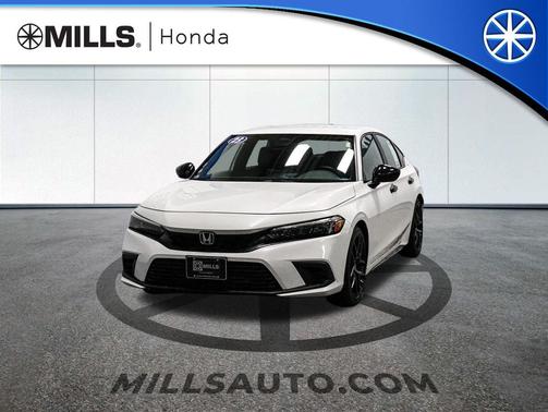 Platinum White Pearl 2023 Honda Civic Sport
