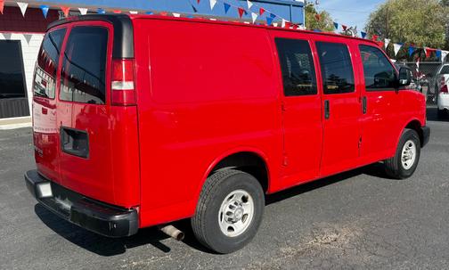 RED 2012 Chevrolet Express 3500 Work Van